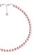 thumbnail image 3 of Collar Perlas de Cristal Austriacas Zvezda Plata 0.925 Mujer rosa claro Unitalla, 3 of 4