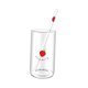 thumbnail image 4 of Vaso de cristal con forma de fresa, transparente, 400 ml, reutilizable Estilo B, 4 of 9