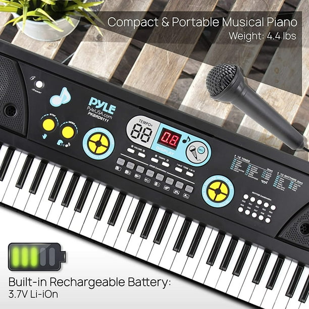 Clavier électrique Avec USB, 6 Morceaux De Démonstration Clavier Piano 61  Touches Clavier Pour Piano Multifonctionnel Pour Studio 