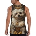 thumbnail image 3 of Bixox Regal Dog In Royal Attire Pattern Men's Gym Tank Tops Workout Sleeveless T-Shirts Athletic Muscle Tank Training Bodybuilding Shirts,S-4XL, 3 of 7