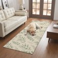 thumbnail image 2 of Hallway Runner Rug 2'x6', Eucalyptus Leaves Kitchen Runner Rugs Non-Slip Carpet Mats, Vintage Farmhouse Botanical Leaf Branches Bedside Rugs Runners Washable Floor Carpet for Bathroom Laundry Room, 2 of 8
