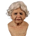 thumbnail image 1 of Gupgi Masque pour Vieil Homme Femme, Masque Facial Froissé Réaliste d'Halloween, 1 of 2