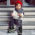 thumbnail image 3 of BABAYA Toddler Winter Snow Boots Water-Resistan Girls Boys Warm Faux Lined Booties for Little Kids With Pull Loop, 3 of 13