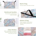 thumbnail image 3 of Foldable Clothes Storage Bags Clothes Organizer Bin with Clear Windows for Clothes Bedding Colorful Patterns, 3 of 6