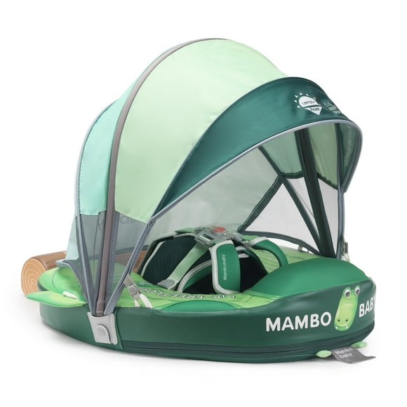 Flota de natación HECCEI Mambobaby con toldo para niños de 3 a 24 meses