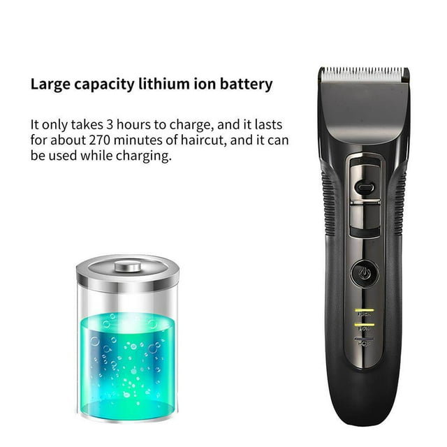 T9 Tondeuses Électriques Étanches Rechargeables avec Écran LCD pour Barbier d'Intérieur