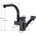thumbnail image 5 of Kitchen Sink Faucet Pull Out Copper Hot and Cold Dishwasher 360 Rotating Sink Faucet Basin Faucet, 5 of 5