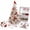 Cardinal, variant on Dreamy Beaded Christmas Tree Kit, DIY 3D Pearl Craft Set, Handmade Crystal Holiday Decor