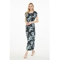 thumbnail image 5 of Robe Longue Simple Hawaïenne pour Femme à Manches Cap Luau L Midnight Bloom, 5 of 5