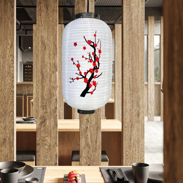 Linterna de estilo japonés tradicional Fernando decoración de restaurantes japoneses tela metal
