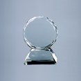 thumbnail image 1 of Trofeo de Cristal Óptico Redondo Creative Gifts 13x4x12 cm, 1 of 2