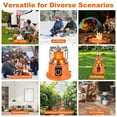 thumbnail image 4 of 3000W 2 in 1 Portable Propane Heater & Stove 360 °   Far-Infrared Heating Stepless Flame Adjustment Butane Isobutane Compatible for Camping RV Backyard Gatherings, 4 of 10