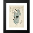 thumbnail image 2 of Utagawa Kunisada (Toyokuni III) 11x14 Black Modern Framed Museum Art Print Titled - The Actor Mimasu Gennosuke in the Role of Genshichi, the Tobacco Seller (circa 1820s), 2 of 5