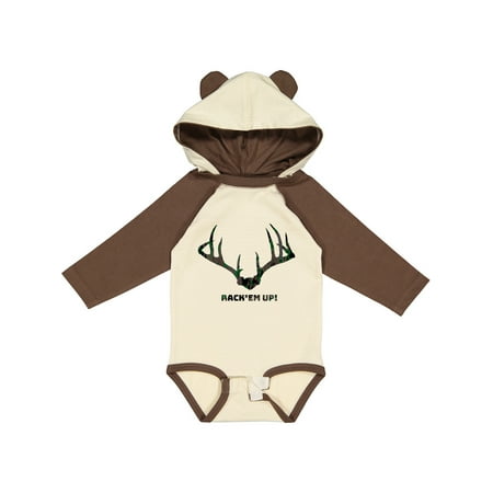 

Inktastic Rack Em Up! in Camo Gift Baby Boy or Baby Girl Long Sleeve Bodysuit
