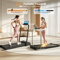 thumbnail image 2 of Simpfree Walking Pad Treadmill with Foot Massage, Versatile Dual-Sided Under Desk Treadmill with Handle Bar, 2.5HP Foldable Treadmill for Home/Office with 300LBS Weight Capacity,0.6-7.5MPH, 2 of 7