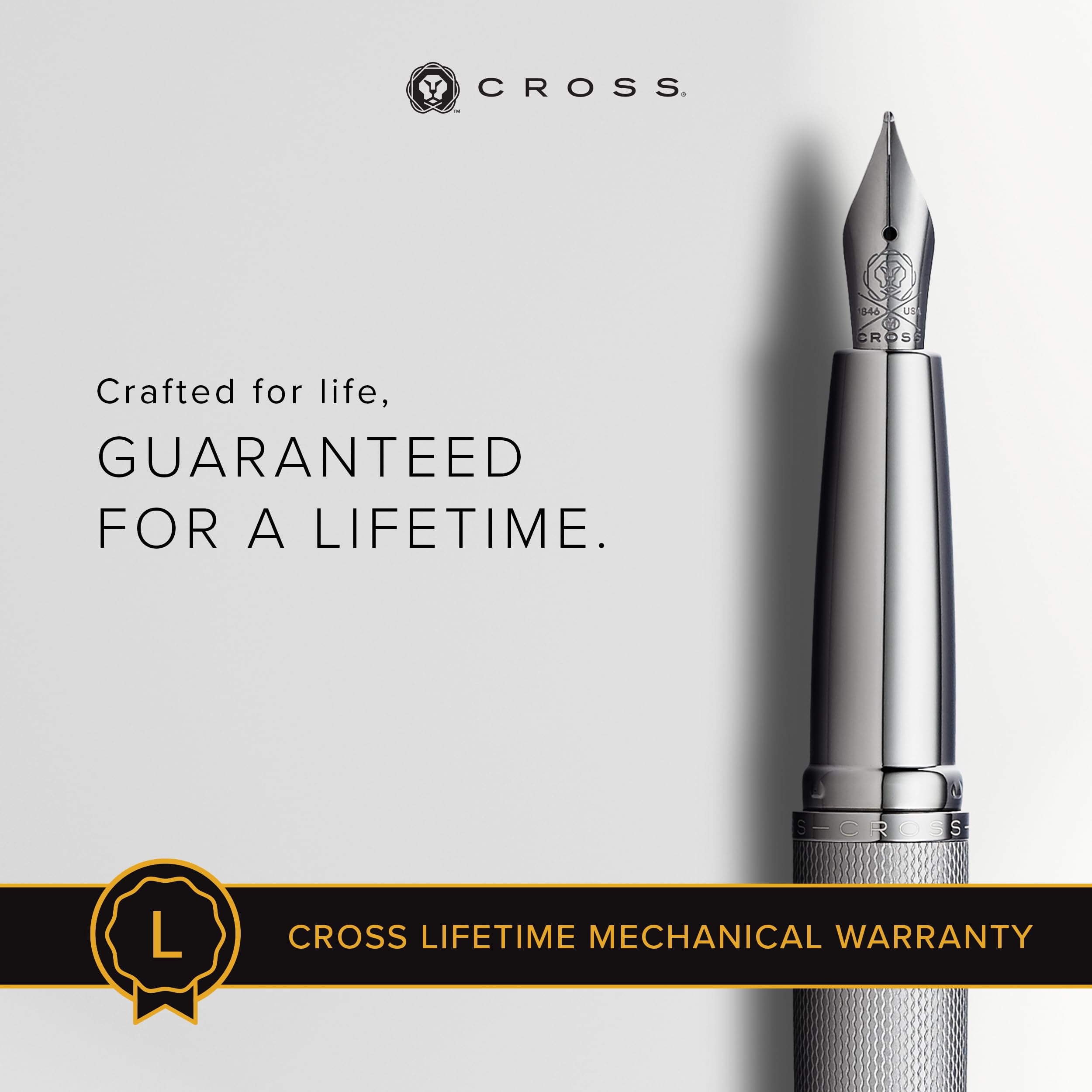 Cross ATX Sandblasted Titanium Gray Fine Nib Fountain Pen