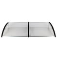 thumbnail image 4 of Door & Window Rain Cover Eaves Transparent Board & Gray Holder for Household Application (120*38in), 4 of 12