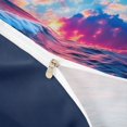 thumbnail image 4 of jejeloiu Colorful Ocean Sunset Bedding For Girls,Pink Blue Wave Print Duvet Cover Full,Multicolor,Navy Blue Reversible,3-Piece,1 Duvet Cover and 2 Pillowcases, 4 of 6