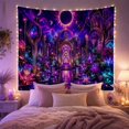 thumbnail image 2 of Glowing Cosmic Garden Arch with Lotus Water, Mystical Fantasy Style for Celestial Art Lovers, Cosmic Wall Art, Housewarming Gift, Tapestry Wall Hanging for Bedroom and Dorm, 2 of 7