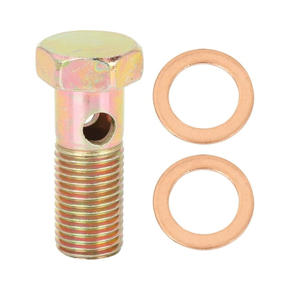 M14x1.5mm Auto Metric Thread Banjo Bolts Brake Fitting Adapter with 2pcs M14 Washers