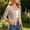 Khaki, variant on Cardigan Sweaters for Women Fall Solid 3/4 Sleeve Knitting Frill Trim Button Up Navy V-Neck Casual Petite Outerwear Coats S