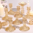 thumbnail image 1 of Juego de portavelas Simeitol Gold Glass Taper, juego de 12, 1 of 6