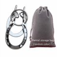 thumbnail image 1 of SHUYUE Classical Metal Horseshoe Puzzle Traditional Brain Teaser Puzzles Jigsaw Toy (Silver), 1 of 6