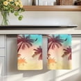 thumbnail image 7 of Palm Trees Kitchen Towels Set of 4, Modern Art Birds Summer Absorbent Dish Towels for Kitchen, Microfiber Hand Towel, Quick Drying Tea Towel for Cleaning Decorative Dishcloths, 7 of 7