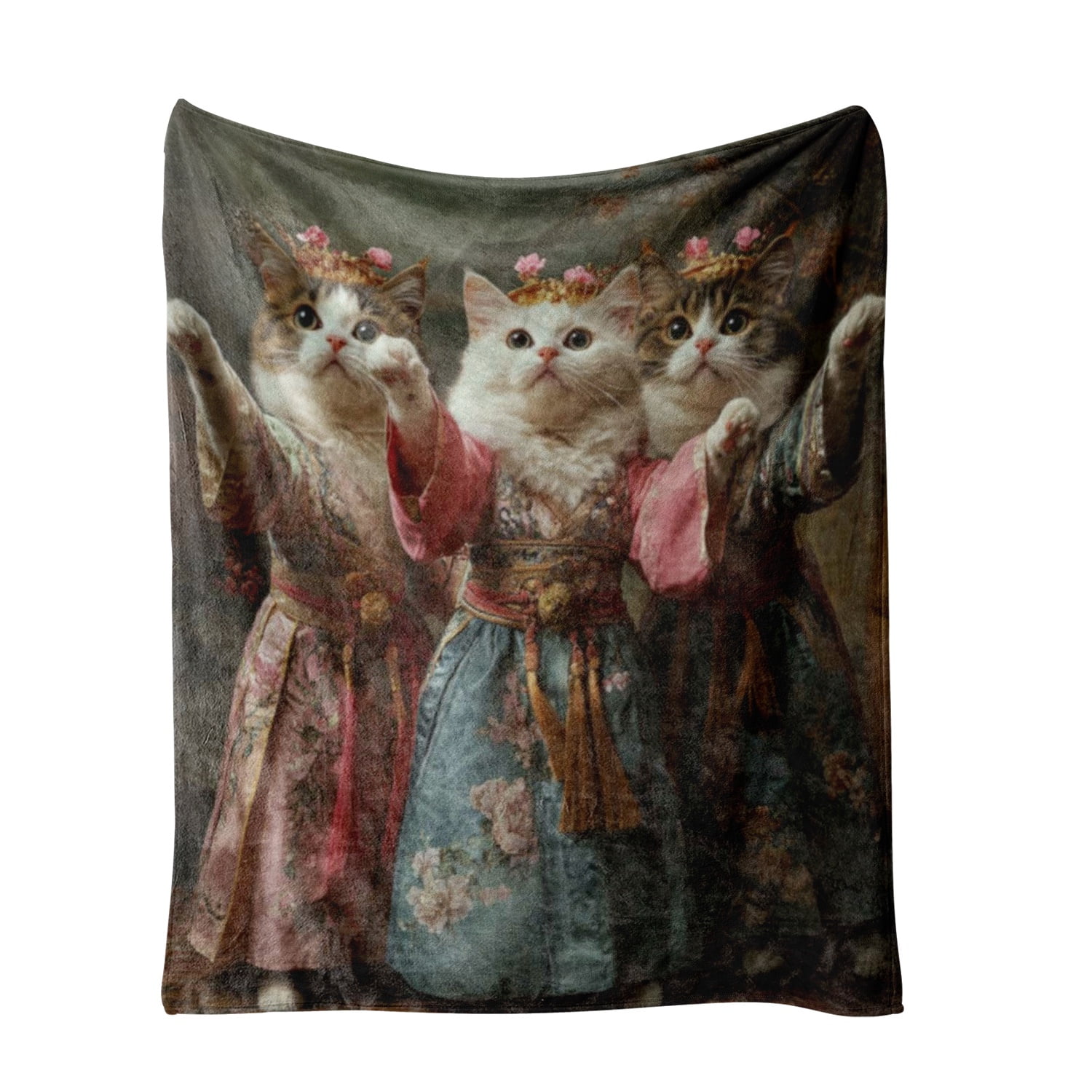 Fleece Blanket for Bed & Sofa - Soft Printed Throw Blanket, Fuzzy Blankets & Throws 50x60 Inches
