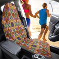 thumbnail image 4 of POLERO Colorful Mandala Terry Cloth Car Seat Cover Sweat Proof, Non Slip Waterproof Microfiber Towel Cover for Cars Trucks Vans, 4 of 7