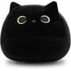 thumbnail image 1 of black cat plush stuffed animal toy pillow, fat black cat plush animal cat plush toy,., 1 of 4
