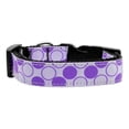 thumbnail image 1 of Diagonal Dots Nylon Collar  Lavender Medium, 1 of 1
