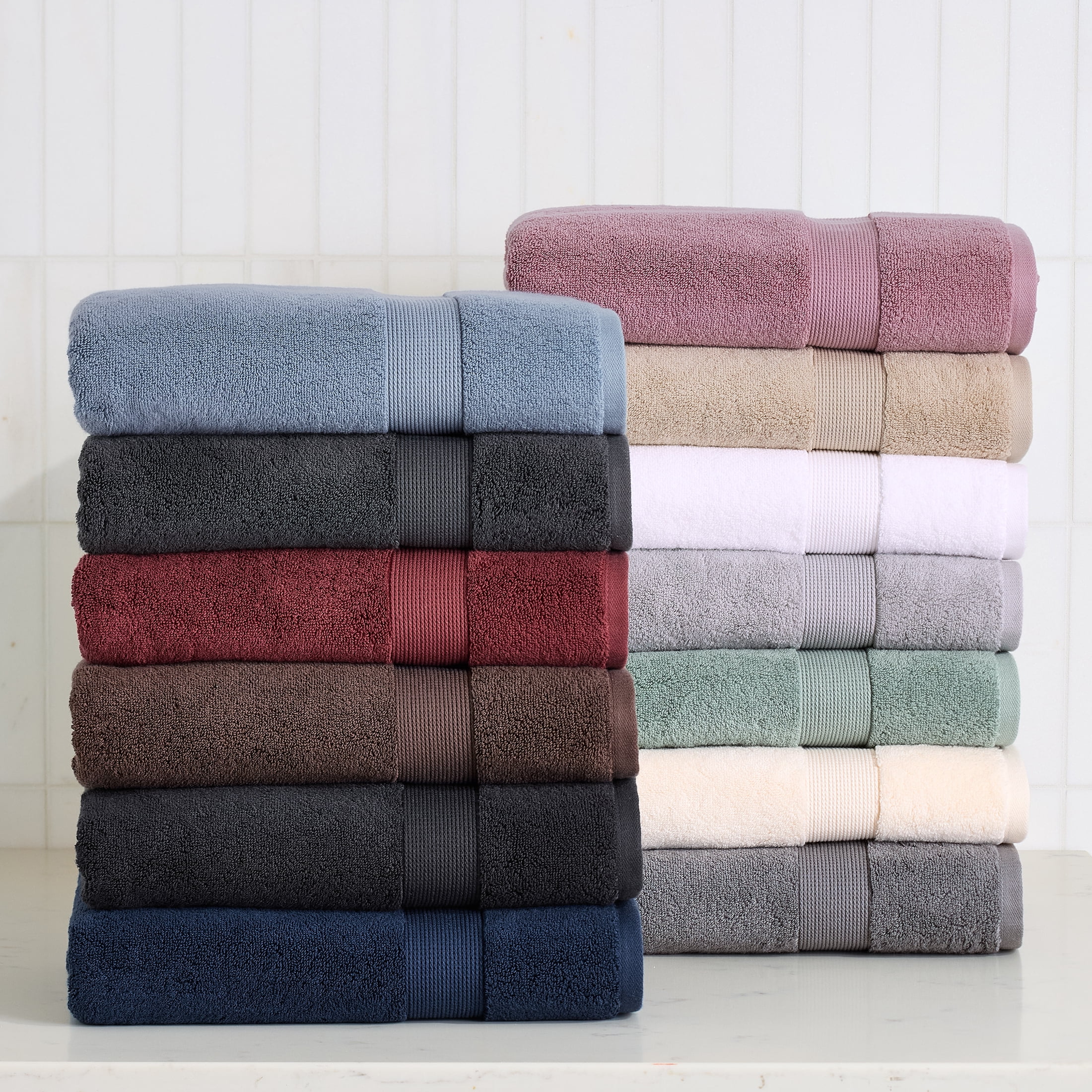 Better Homes & Gardens Signature Soft Solid Cotton 6 Piece Towel Set,Violet Gem