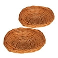 thumbnail image 6 of HEMOTON  2 Pcs Tray for Coffee Table Wicker Woven Holder Bin Trays Bread, 6 of 8