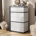 thumbnail image 4 of Furniture of America Misti Contemporary Solid Wood 5-Drawer Chest in White, 4 of 7