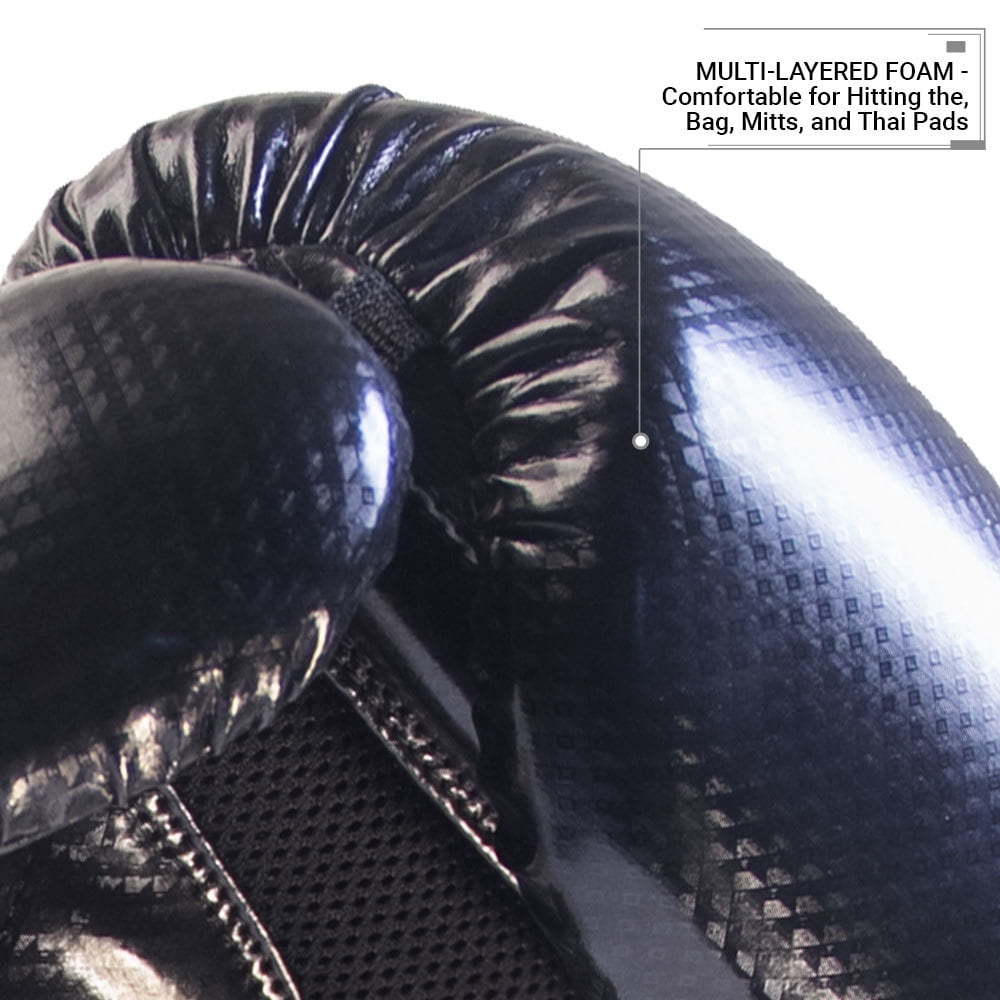 Pinnacle P4 Boxing Glove - Black/Matte Black
