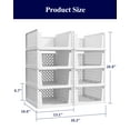 thumbnail image 6 of Kitsure Closet Organizers and Storage - Stackable Storage Drawers, Multi-Purpose Closet Organizer Set for Closet Storage, 8-Pack, 16.6" x 13.1" x 6.7" Each, 6 of 7