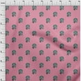 thumbnail image 3 of oneOone Cotton Flex Fabric Leaves & Floral Block Printed Craft Fabric BTY 40 Inch Wide, 3 of 4