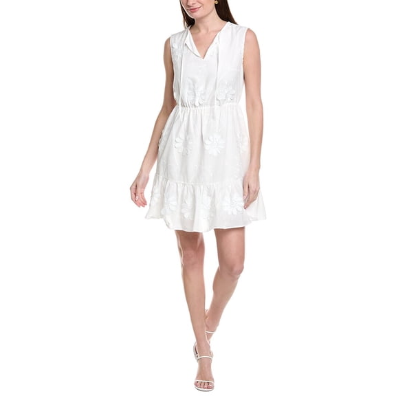 Nanette Nanette Lepore womens Sleeveless Mini Dress, 6, White