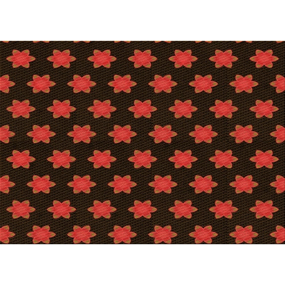 Ahgly Company Machine Washable Indoor Rectangle Transitional Red Brown Area Rugs, 8' x 10'
