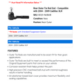 thumbnail image 2 of Rear Outer Tie Rod End - Compatible with 2004 - 2009 Cadillac XLR 2005 2006 2007 2008, 2 of 2