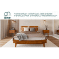 thumbnail image 4 of Bme Caden 15 Inch Deluxe Bed Frame with Adjustable Headboard - Mid Century, Retro Style with Acacia Wood - No Box Spring Needed - 12 Strong Wood Slat Support - Easy Assembly - Caramel, Queen, 4 of 33