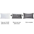 thumbnail image 5 of Home Soft Things Textured Velvet 2 Piece Pillow Shell Set - Steeple Gray - 14" x 26", 5 of 5