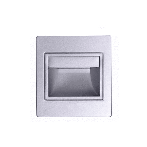 Lampara Led Empotrable Foco 1.5w Gris+Luz Calida