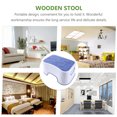 thumbnail image 3 of OULII Plastic Shower Stool Toilet Footstool PP Plastic Space-saving Blue 1Pack, 3 of 8