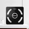 thumbnail image 3 of Leaone Bluetooth Body Fat Scale Usb Rechargeable Smart Digital Bathroom Weight Scale Body Composition Analyzer With Ios & Android App for Body Weight, Fat, Water, Bmi, Bmr, Muscle Mass (Black), 3 of 4