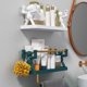 thumbnail image 4 of Estante De Pared Para Baño JM Estantes Para Especias De Cocina Almacenamiento De Maquillaje Verde, 4 of 4