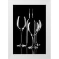 thumbnail image 3 of C. Thomas McNemar 23x32 White Modern Wood Framed Wall Art Titled - Wine Bottle and Glasses, 3 of 5