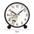 thumbnail image 2 of Reloj despertador clásico vintage con pilas reloj analógico, 2 of 5