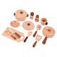thumbnail image 4 of Utensilios de cocina para juegos de rol, cocina de juguete, juego de té, juego de cocina de madera para niñas, regalo de cumpleaños para niños de 3 añ, 4 of 9